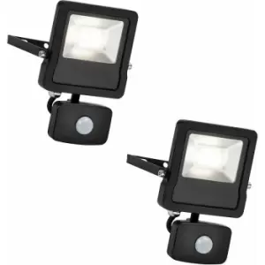 Image of Loops - 2 pack Outdoor IP65 Automatic Floodlight - 20W Cool White LED - pir Sensor