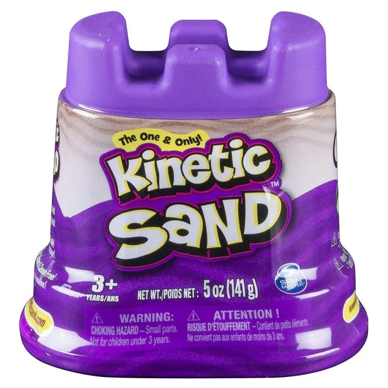 Image of Spinmaster Kinetic Sand Single Container Purple Building Kit Multi unisex