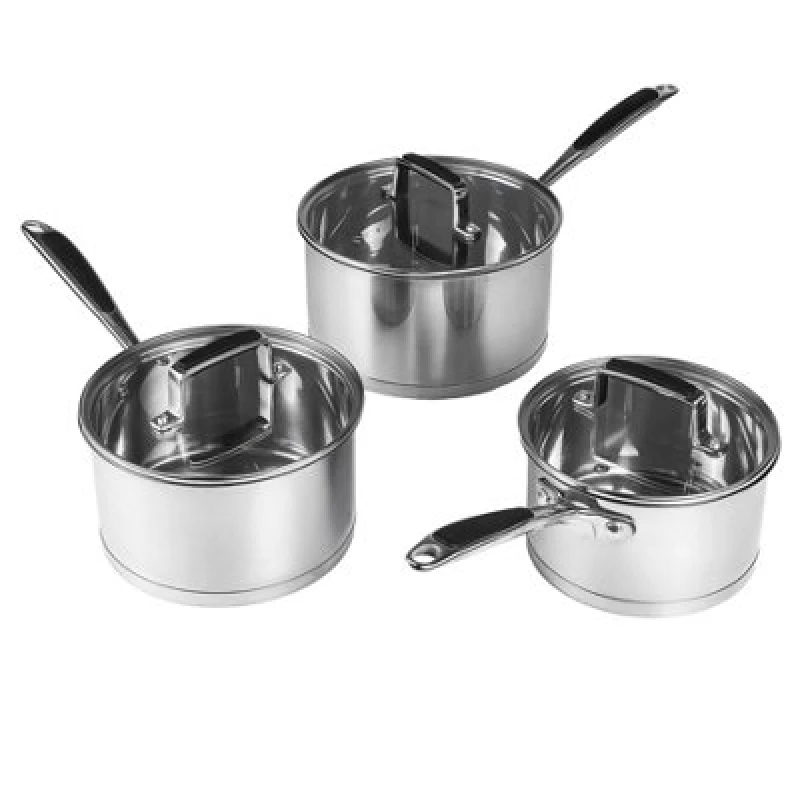 Image of Prochef 3Pcs Stainless Steel Pan Set