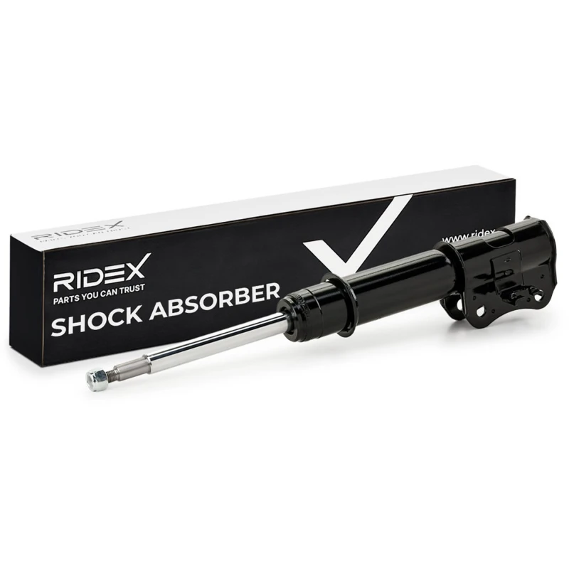 Image of RIDEX 854S0778 Shock absorber Front Axle Right, Gas Pressure, Twin-Tube, Telescopic Shock Absorber, Top pin Shock Absorber (854)