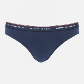 Image of Tommy Hilfiger Womens 3 Pack Essentials Briefs - Navy Blazer - M