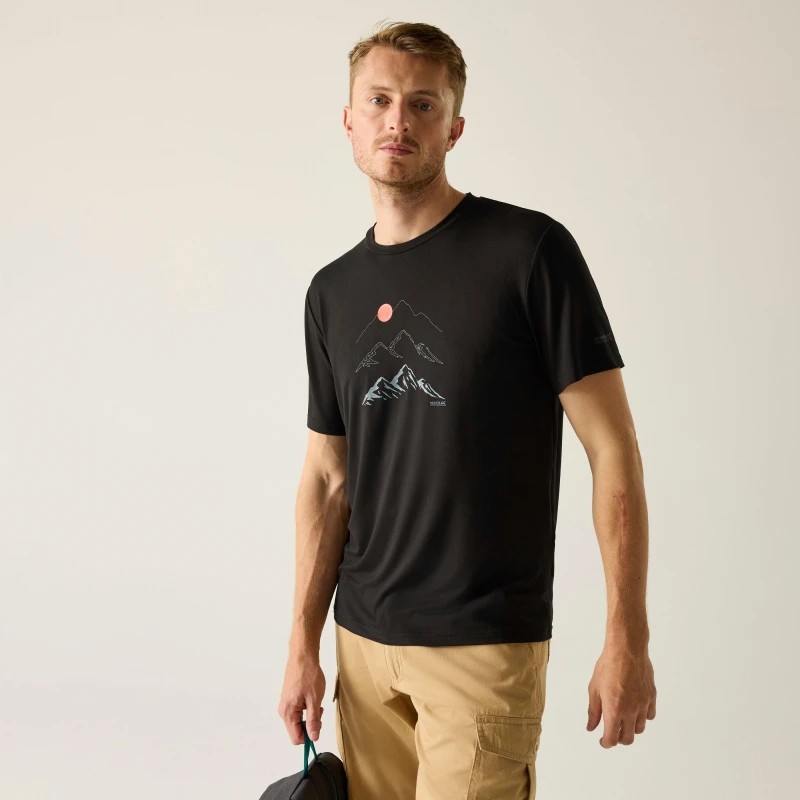 Image of Regatta Regatta Fingal Tee Sn63 Black male 2XL