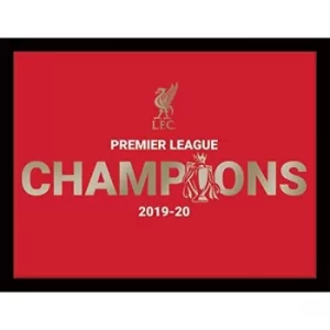 Image of Liverpool FC Premier League Champions Metallic Picture 16 x 12