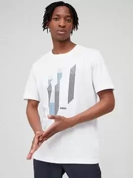 Image of BOSS Regular Fit T-Shirt - White, Size L, Men
