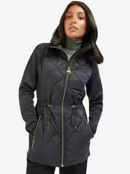 Image of Barbour International Jensons Quilted Sweat Jacket - Black