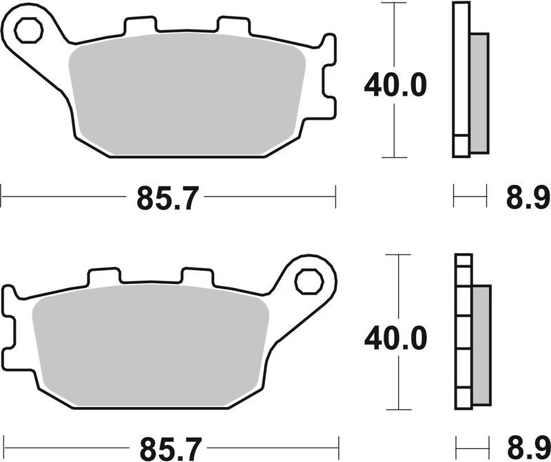 Image of Street Carbon Ceramic Brake pads - 07HO3607