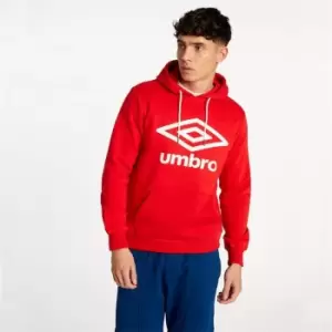 Image of Umbro Logo OTH Hoodie Mens - Red