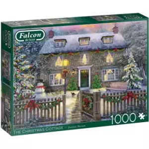 Image of Jumbo Falcon de luxe The Christmas Cottage 1000 Piece Jigsaw Puzzle