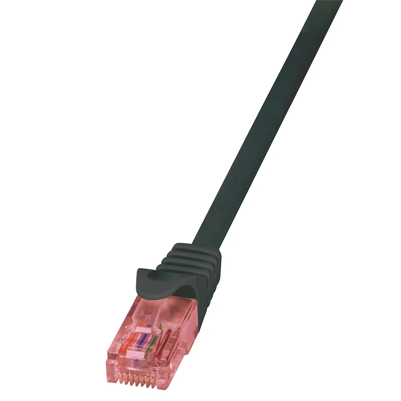 Image of LogiLink 2m Cat.6 U/UTP networking cable Black Cat6 U/UTP (UTP)