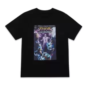 Image of Marvel Thor - Love and Thunder Gorr Comic Unisex T-Shirt - Black - 4XL