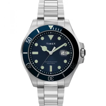 Image of Timex Blue And Silver 'City Collection' Watch - TW2U41900