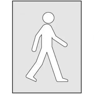 Image of Walking Man Stencil 400 x 600mm