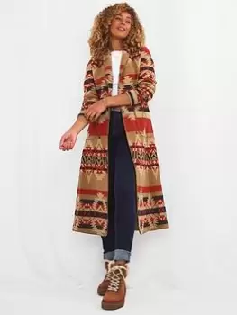 Image of Joe Browns Ultimate Lightweight Coat -natural Multi, Size 8, Women