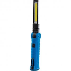 Image of Draper 3W Cob LED Rechargeable Slimline Inspection Lamp 170 lumen Blue