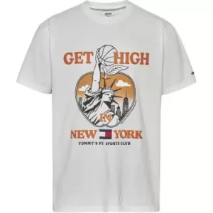 Image of Tommy Jeans Classic Sport T-Shirt Mens - White