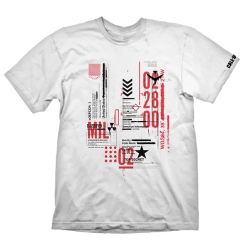 Image of Call Of Duty: Cold War Defcon-1 Mens L T-Shirt - White