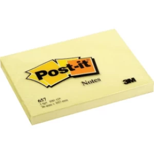 Image of 3M Post-it Notes yellow 76 x 102mm
