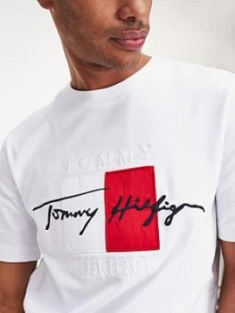 Image of Tommy Hilfiger Box Signature T-Shirt - White