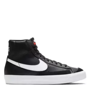 Image of Nike Blazer Mid '77 Big Kids Shoes - Black