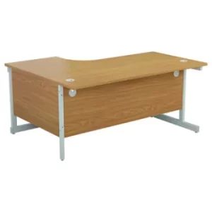 Image of Jemini Radial Right Hand Cantilever Desk 1800x1200x730mm Nova Oak KF802163