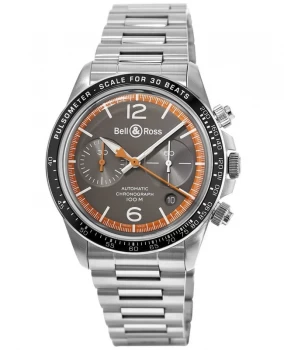 Image of Bell & Ross BR V2-94 Garde Cotes Automatic Mens Watch BRV294-ORA-ST/SST BRV294-ORA-ST/SST