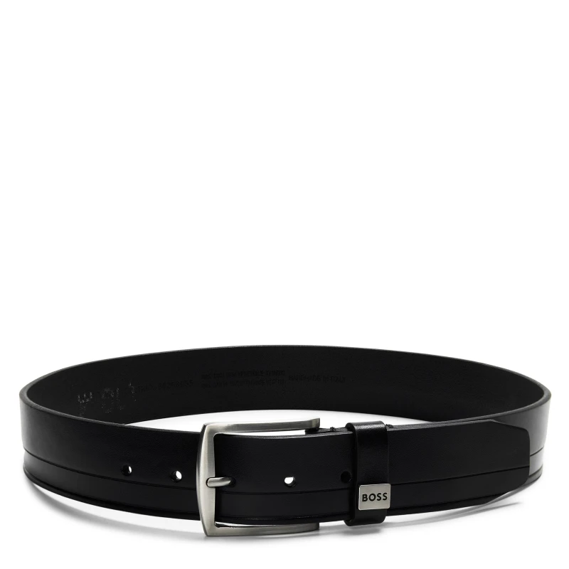 Image of Boss Mens Saltrio Leather Belt Black male 30R (80cm)