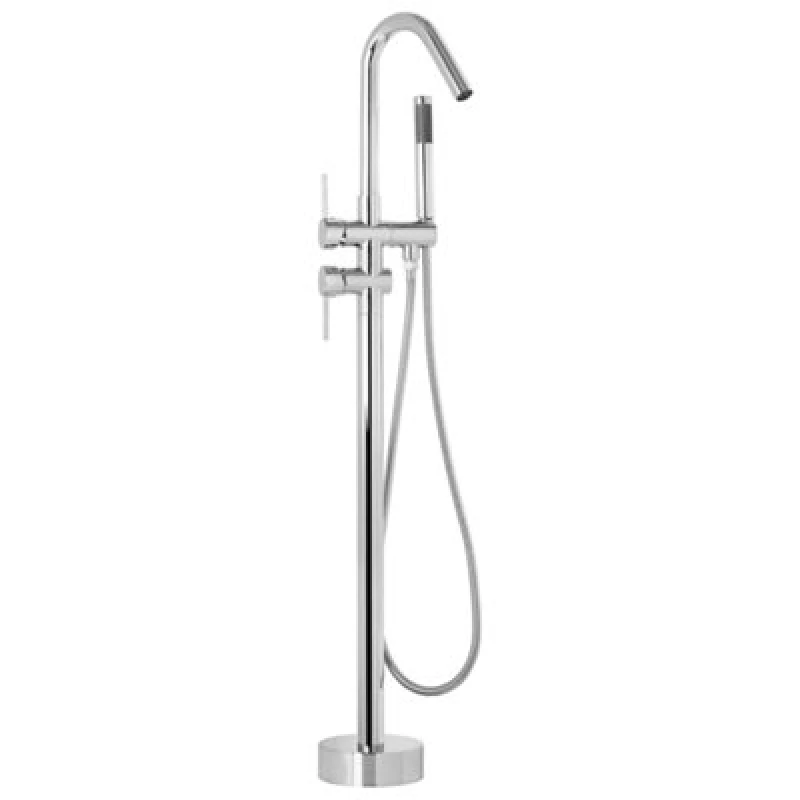 Image of Beliani Freestanding Bathtub Faucet Victoria Silver
