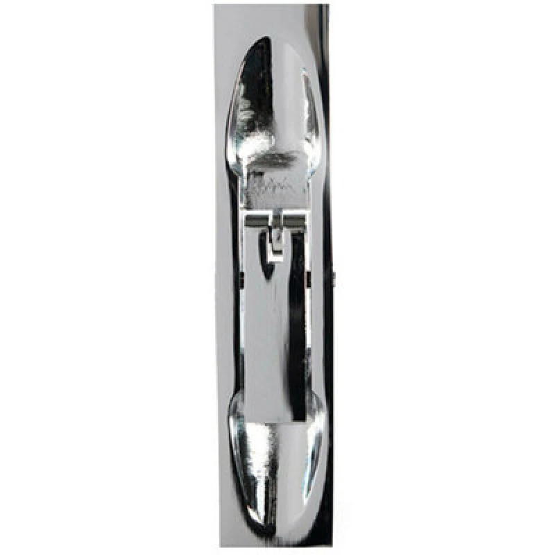 Image of Loops Lever Action Flush Door Bolt with Flat Keep Plate 254 x 20mm Polished Chrome Multi unisex