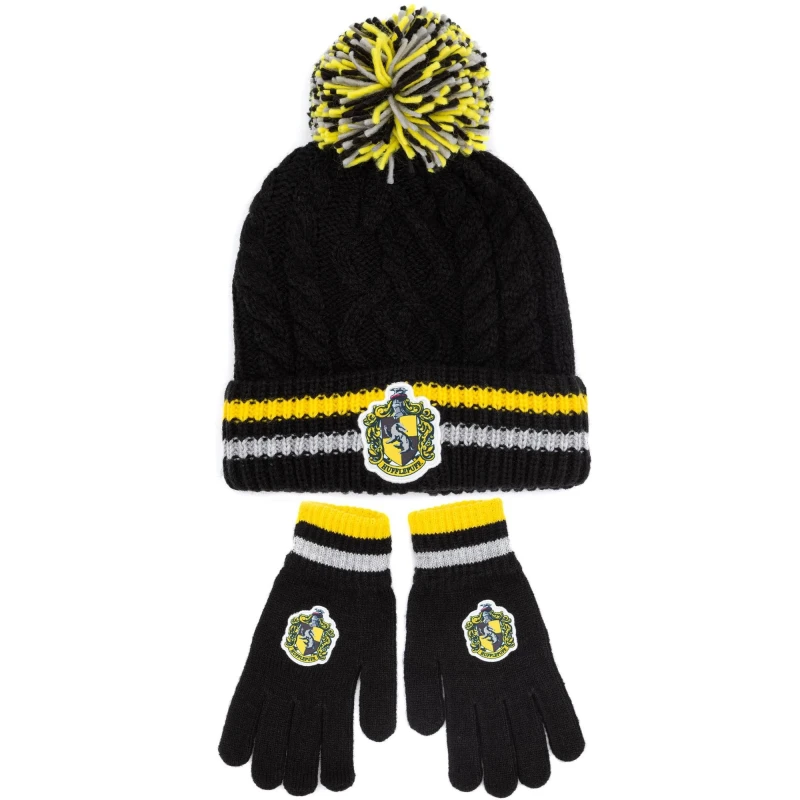 Image of Harry Potter Beanie and Gloves Set Yellow unisex