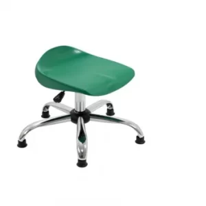 Image of TC Office Titan Swivel Junior Stool with Glides 405-475mm, Green