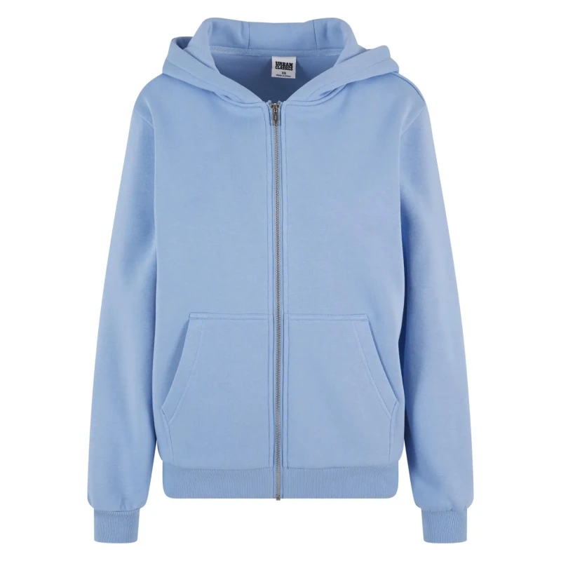 Image of Urban Classics Womens zip-up hoodie Urban Classics Bleu Female M