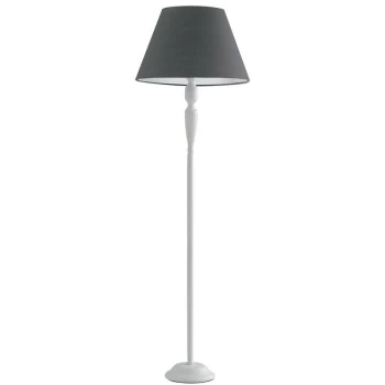 Image of Fan Europe Lighting - Fan Europe FAVOLA Floor Lamp with Tapered Shade White, Fabric 45x155cm