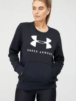 Image of Urban Armor Gear 12.1 Rival Fleece Sportstyle Graphic Crew Sweatshirt - Black