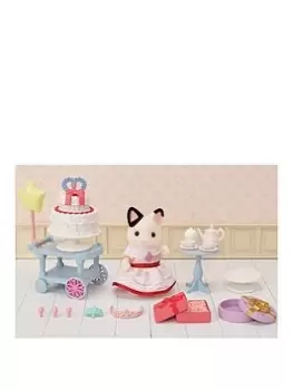 Image of Sylvanian Families Party Time Playset - Tuxedo Cat Girl