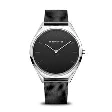 Image of Bering Black 'Ultra Slim' Watch - 17039-102