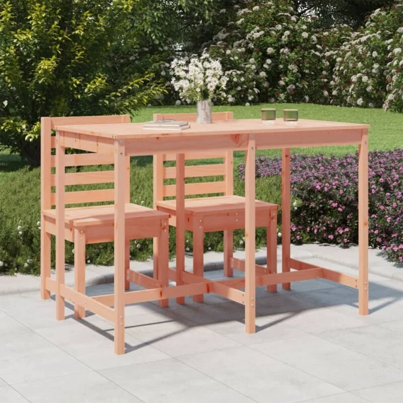 Image of JINLEFU Garden Table 159.5x82.5x110cm Solid Wood Douglas vidaXL JRVDZX-824100_DE