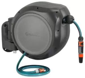 Image of Gardena Wall Mounted Automatic Roll Up Hose Reel 1/2" / 12.5mm 30m