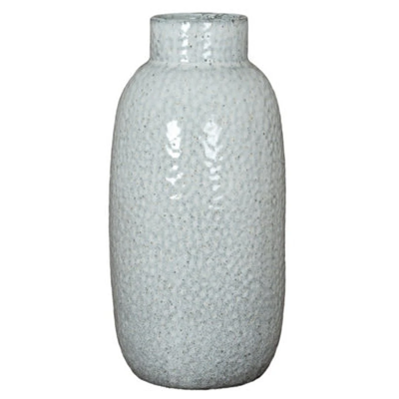 Image of Hill Interiors Cairn Dimple Large Vase - Ceramic - L18 X W18 X H37cm - White