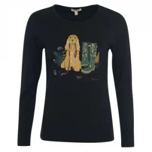 Image of Barbour Womens Hedley L/S Tee Navy 10