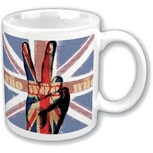 Image of The Who - Peace Fingers Boxed Standard Mug