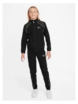 Image of Nike Air Older Unisex Tracksuit - Black, Size Xs=7-8 Years, Women