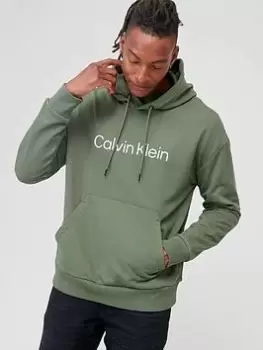 Image of Calvin Klein Hero Logo Comfort Hoodie - Green , Green, Size S, Men