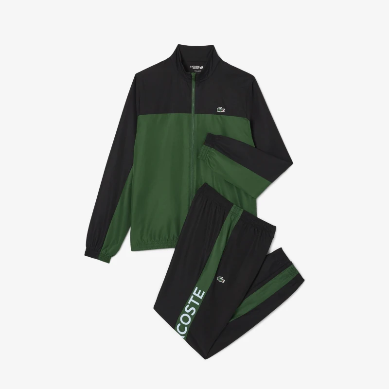 Image of Lacoste Tennis Printed Tracksuit Green male XS