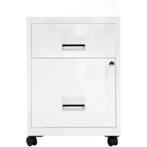 Image of Pierre Henry Combi Filing Cabinet 2 Drawer - White