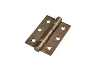 Image of Eclipse 14852MAB 76x51x2mm Ball Bearing Hinge Fire Door 7 Matt Antique Bronze Plated Stainless Steel 2pk