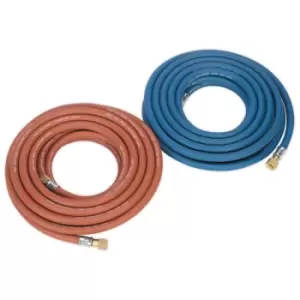 Image of Sealey WH10 Welding Hose Set Oxyacetylene EN ISO 3821 (EN 559) 10m