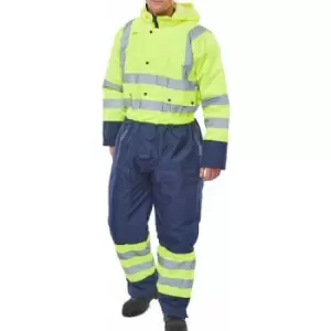 Image of B-Seen HV Outer Wear TWO TONE HIVIZ THERMAL WATERPROOF COVERALL MED