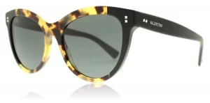 Image of Valentino VA4013 Sunglasses Havana Yellow Black 500387 54mm