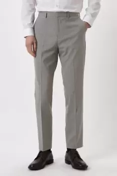 Image of Slim Fit Light Grey Essential Suit Trousers