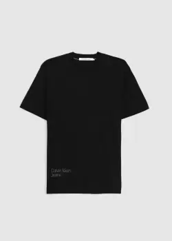 Image of Calvin Klein Mens Blurred Colored Address T-Shirt In Ck Black
